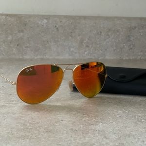 Ray-Ban aviator flash lenses